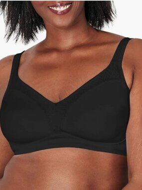 Playtex Wireless with Bounce Control, Full-Coverage Convertible Bra 44DD  5090